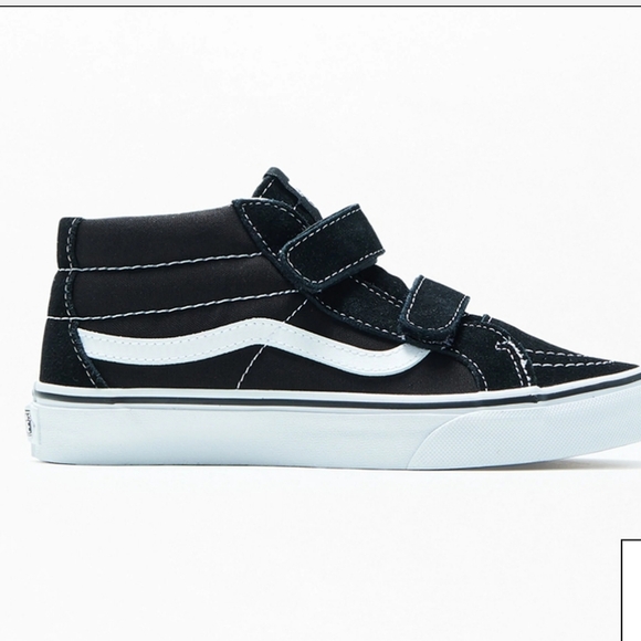 Vans Kids Velcro Sk8 Old Skool Mid Shoes. - Picture 6 of 15